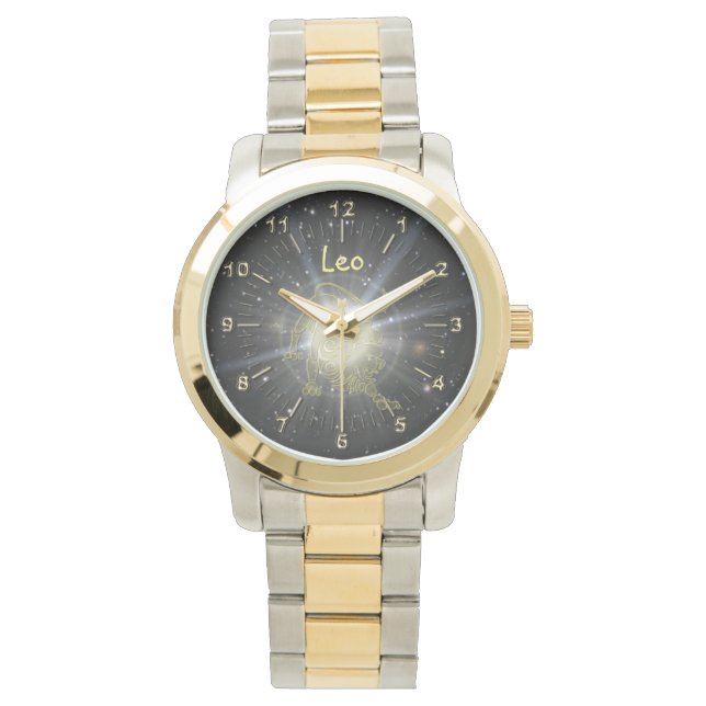 Heller Löwe Armbanduhr (Vorderseite)