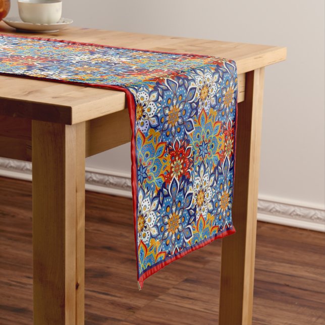 heller Mandala Mitteltisch Läufer (Beispiel)