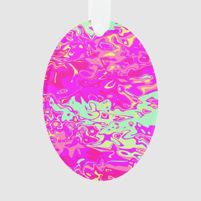 Heller Marbleized Farbentwurf auf Stern-Verzierung Ornament (Vorderseite)