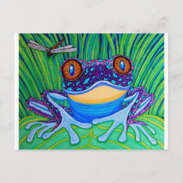 Heller mit Augen Frosch Postkarte