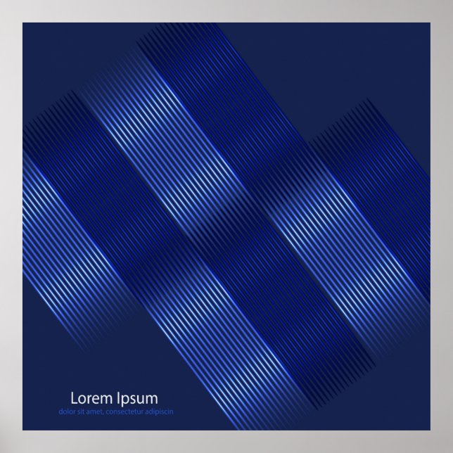 heller, moderner Hintergrund, geomere Objekte aus  Poster (Vorne)