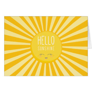 Heller mutiger gelber lächelnder Sonnesonnenschein