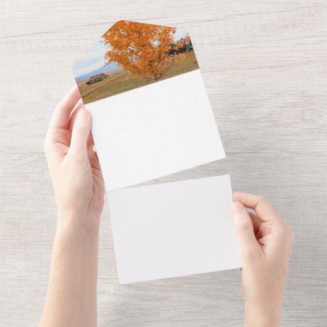 Heller Oktober  All In One Einladung (Abreißtisch)