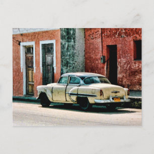 Heller Oldtimer auf Kuba Postkarte