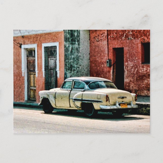 Heller Oldtimer auf Kuba Postkarte (Vorderseite)