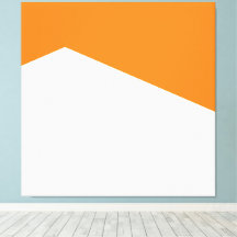 Heller orangefarbener weißer geometrischer Kunstbl