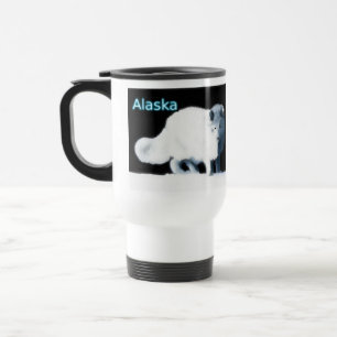 Heller Polarfuchs Reisebecher