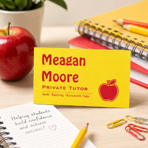 Heller privater Apple-Tutor  Visitenkarte