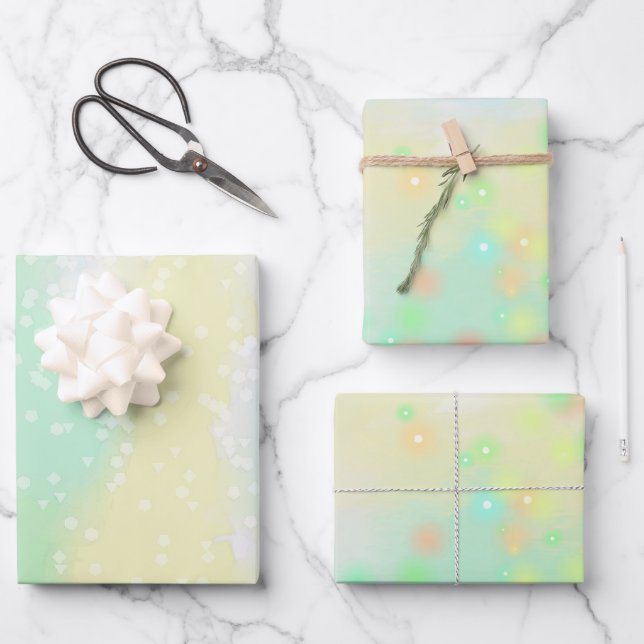 heller Regenbogen Packpapier Blatt (Vorderseite)