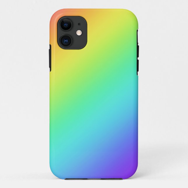 Heller Regenbogenverlauf Case-Mate iPhone Hülle (Rückseite)