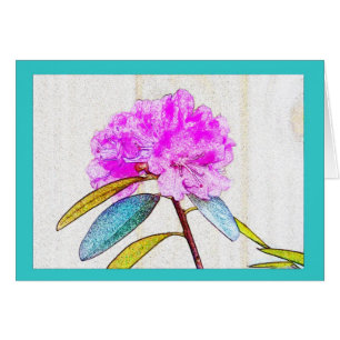 Heller Rhododendron in den elektrischen Farben!