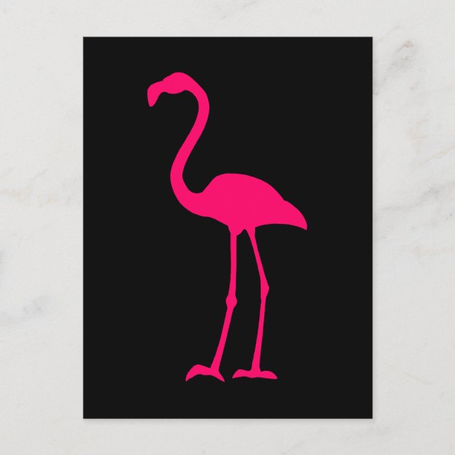 Heller rosa Flamingo Postkarte (Vorderseite)