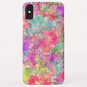 Heller rosaroter Watercolor-zeichnende Case-Mate iPhone Hülle
