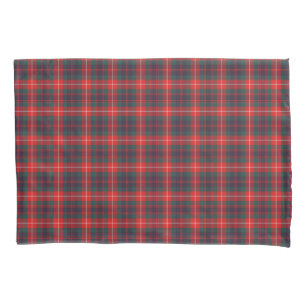 Heller Rot und Marine-Blau Fraser moderner Tartan Kissenbezug