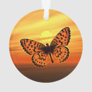 Heller Schmetterling Ornament