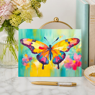 Heller Schmetterling Postkarte