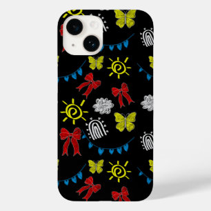Heller Schmetterling & Sonnenschein Muster Handyhü Case-Mate iPhone 14 Hülle