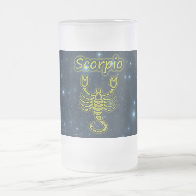 Heller Skorpion Mattglas Bierglas (Mittel)