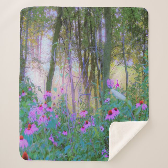 Heller Sonnenaufgang mit rosa Türmen in meinem Gar Sherpadecke (Vorderseite)