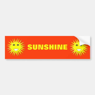 Heller Sonnenschein individualisierbarer Autoaufkl Autoaufkleber