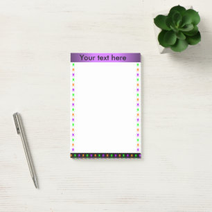 Heller Spinnengewohnheitstext Post-it Klebezettel