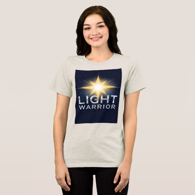 Heller Stern, leuchte, Kriegerin Frauen Tri-Blend Shirt (Vorderseite voll)
