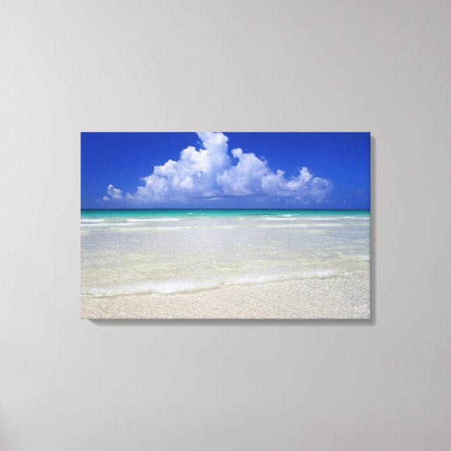 Heller Strand Leinwanddruck (Vorderseite)