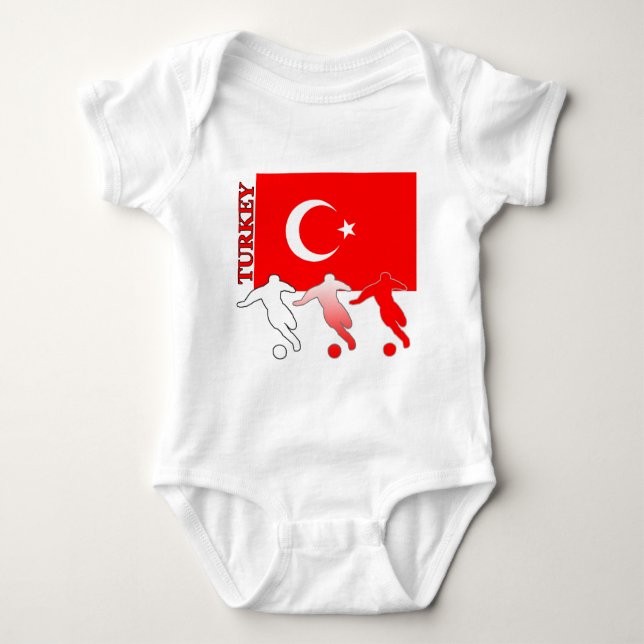 Heller T - Shirt der Fußball-Türkei (Vorderseite)