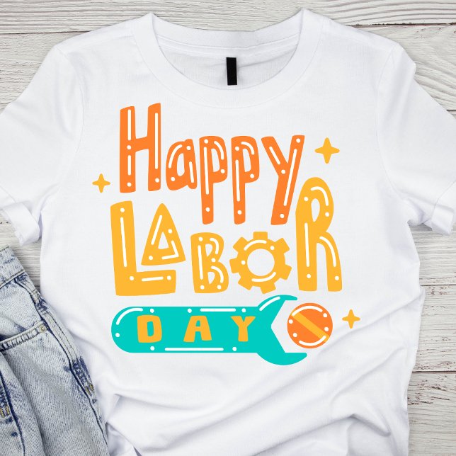 Heller und fröhlicher Arbeitstag T-Shirt (Von Creator hochgeladen)