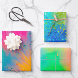 Heller und mutiger Spritzer Geschenkpapier Set