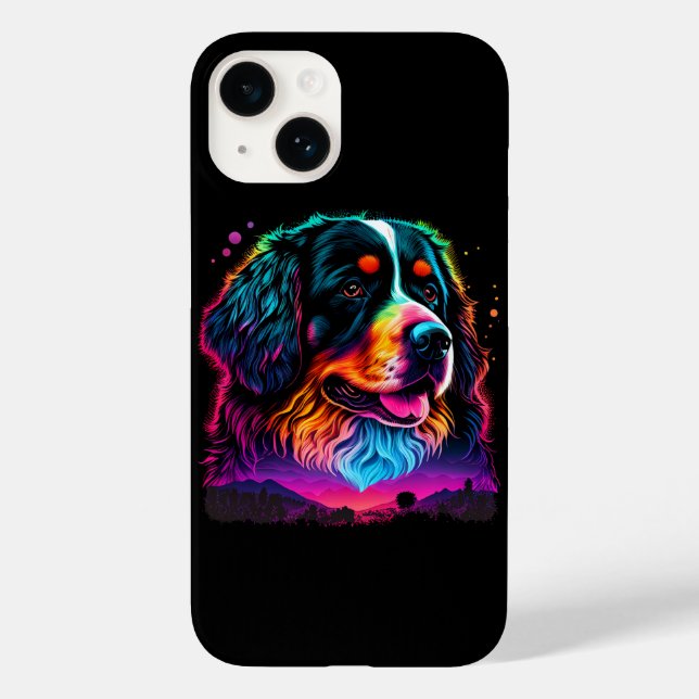 Heller und schöner Berner Hund Case-Mate iPhone Hülle (Rückseite)