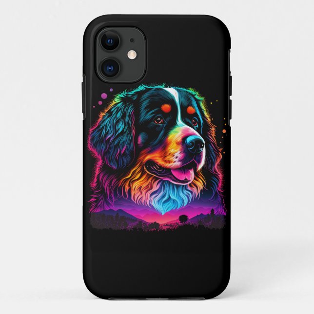 Heller und schöner Berner Hund Case-Mate iPhone Hülle (Rückseite)