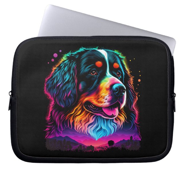 Heller und schöner Berner Hund Laptopschutzhülle (Vorderseite)