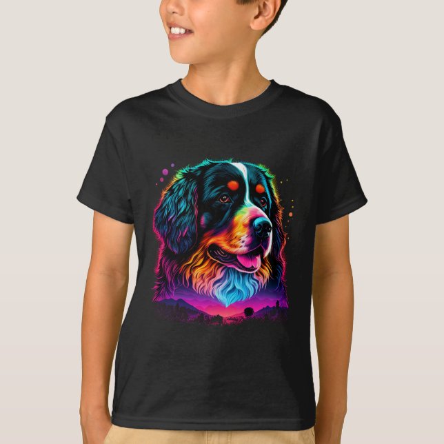 Heller und schöner Berner Hund T-Shirt (Vorderseite)