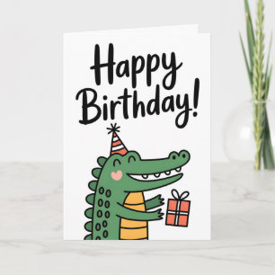Heller und süßer Flamingo-Geburtstag Karte