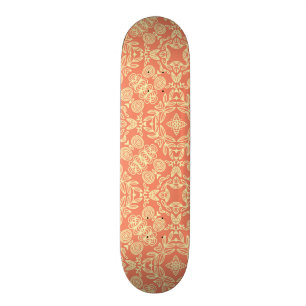 Heller warmer Hintergrund in der Vintagen Art Skateboard