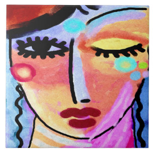 Hellere Tage vor Abstrakter digitaler Malerei Fliese