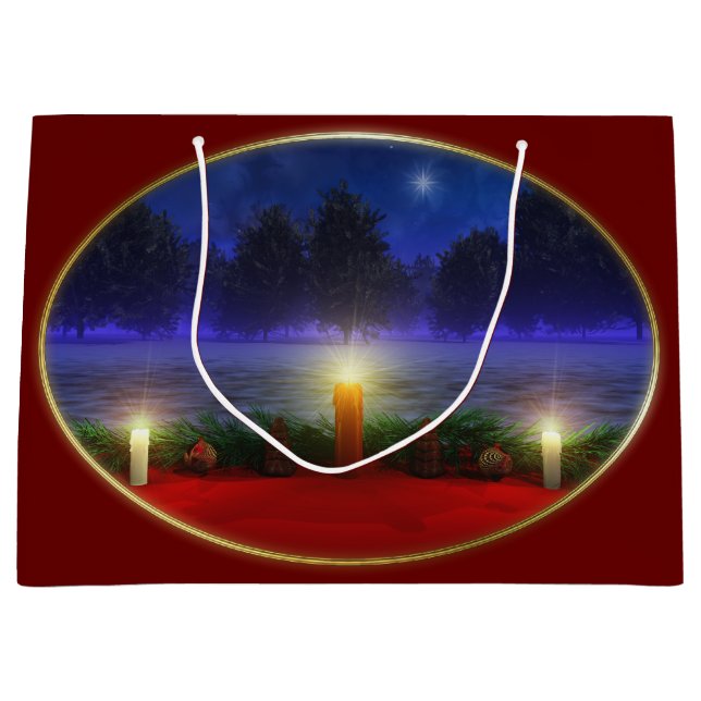 Hellere Visions-Strahln-fern Große Geschenktüte (Vorderseite)