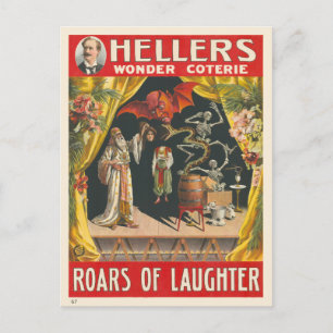 Hellers Wonder Coterie Vintage Poster Postkarte
