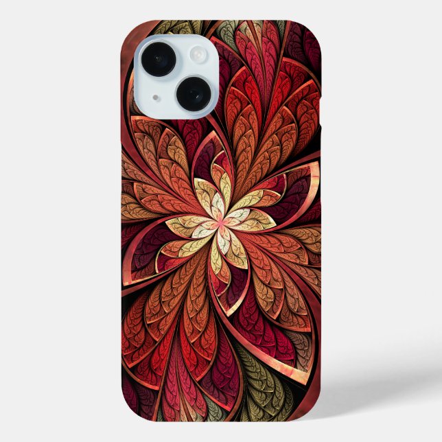 Helles, Abstraktes, gestanztes Glasmuster Case-Mate iPhone Hülle (Rückseite)