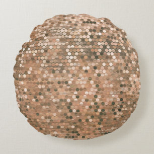 Helles abstraktes Mosaik Vintager Hintergrund mit Rundes Kissen