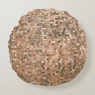 Helles abstraktes Mosaik Vintager Hintergrund mit Rundes Kissen