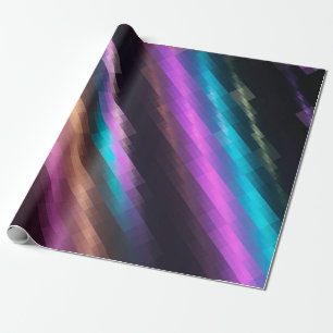 Helles abstraktes Mosaikmosaik mit mehrfarbigem Hi Geschenkpapier