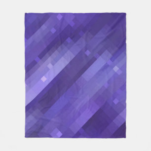 Helles abstraktes Mosaikviolett mit Glos Fleecedecke