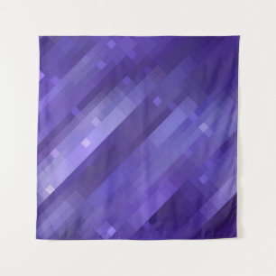 Helles abstraktes Mosaikviolett mit Glos Wandteppich