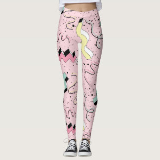Helles abstraktes Retro-Muster, nahtlos. Leggings