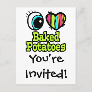 Helles Auge Herz I Liebe Backkartoffeln Einladung