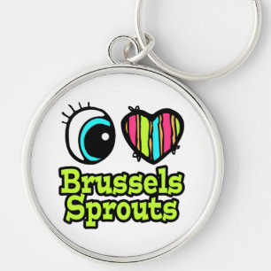 Helles Auge Herz I Liebe Brüssel Sprossen Schlüsselanhänger