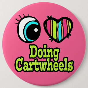 Helles Auge Herz I Liebe Dosierung Cartwheels Button