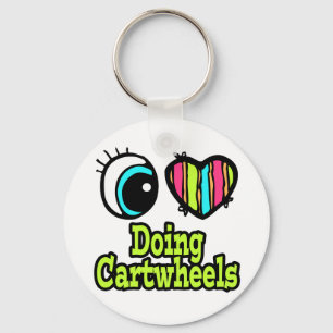 Helles Auge Herz I Liebe Dosierung Cartwheels Schlüsselanhänger
